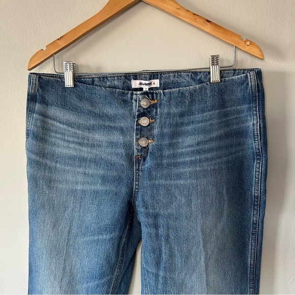 RE/DONE Button Front Crop Boot Jeans Iconic Heritage Silhouette Size 29 NWT - Picture 6 of 6